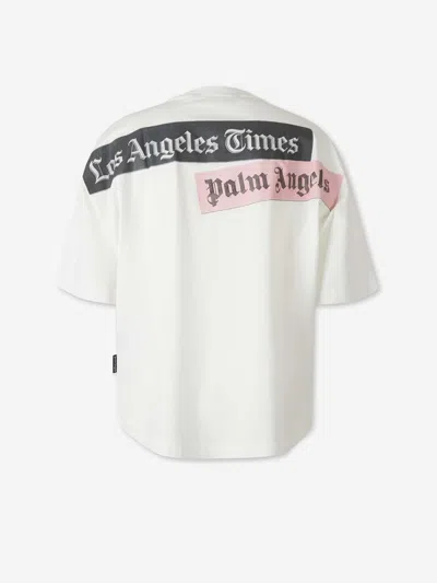 Palm Angels Paxlatimes News Over T-shirt In White