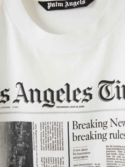 Palm Angels Paxlatimes News Over T-shirt In White