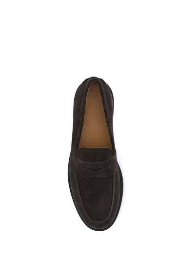 Tod's Loafers With Gommini On Back And Penny Strap In Brown