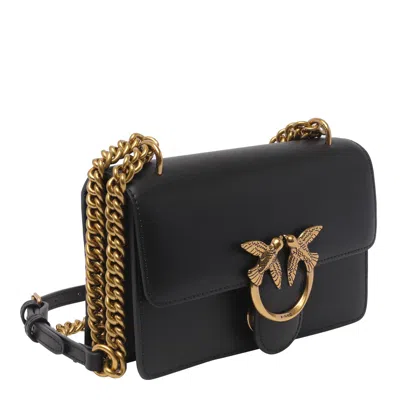 Pinko Love One Mini Crossbody Bag In Black
