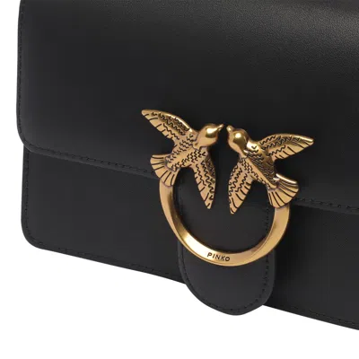 Pinko Love One Mini Crossbody Bag In Black