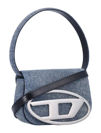 Diesel 1dr Denim Shoulder Bag In Blue