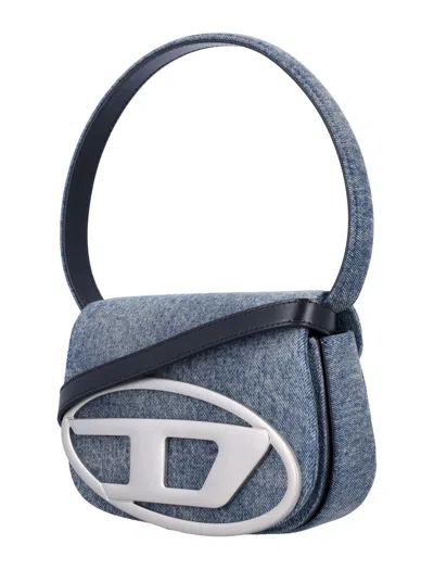Diesel 1dr Denim Shoulder Bag In Blue