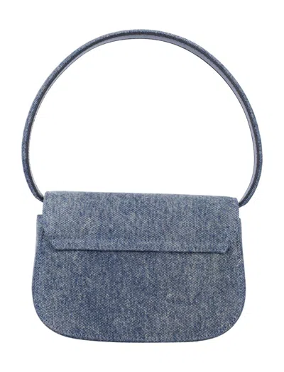 Diesel 1dr Denim Shoulder Bag In Blue