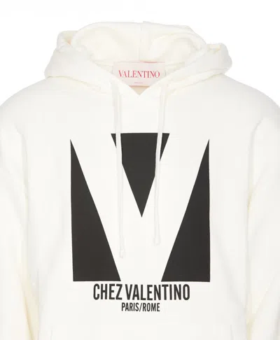 Valentino Sweatshirt Man In White