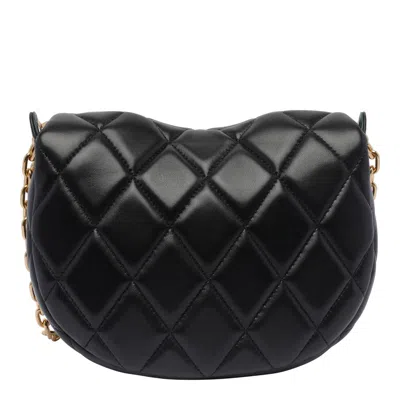 Burberry Rocking Horse Quilted Leather Crossbody Bag In Black
