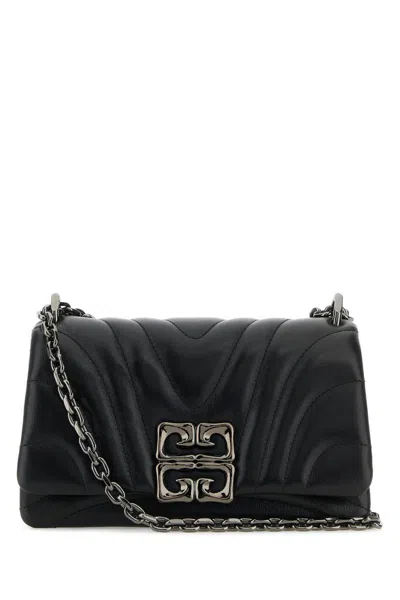 Givenchy Women Black Leather Small 4g Soft Shoulder Bag In Black