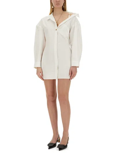 Jacquemus Mini Dress In White