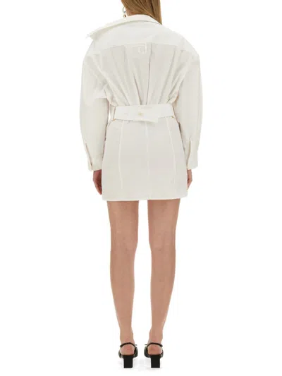 Jacquemus Mini Dress In White
