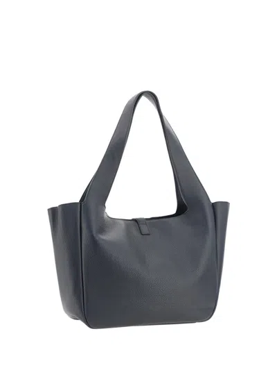 Saint Laurent Bea Cabas Ysl Tote Bag In Supple Leather In Gray