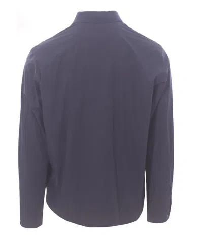 Herno Stretchy Polyamide Blend Shirt In Blue