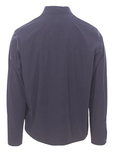 Herno Stretchy Polyamide Blend Shirt In Blue