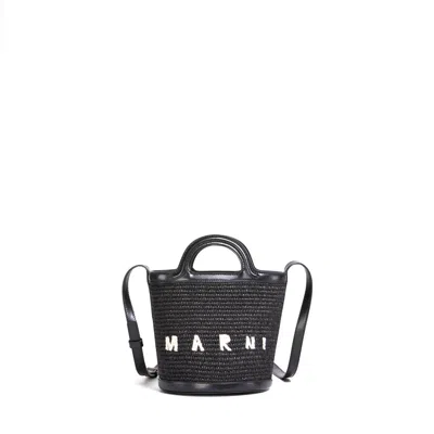 Marni Mini Bucket Bag In Black