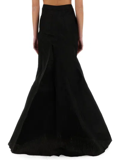 Rick Owens Long Skirt In Black