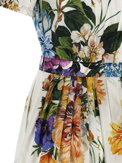 Dolce & Gabbana 'bouquet' Print Dress In Multi