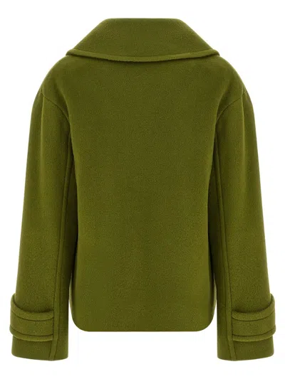 Tagliatore 'sheila' Coat Double-breasted Flap Pockets In Green