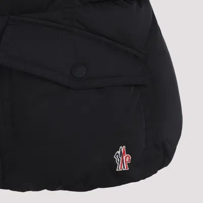Moncler Padded High Collar Vest With Flap Pockets In Black
