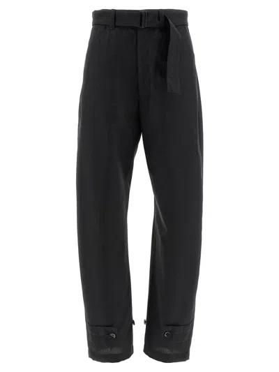 Lemaire Curved Tailored Pants In Black