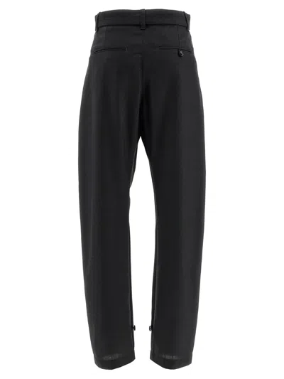 Lemaire Curved Tailored Pants In Black