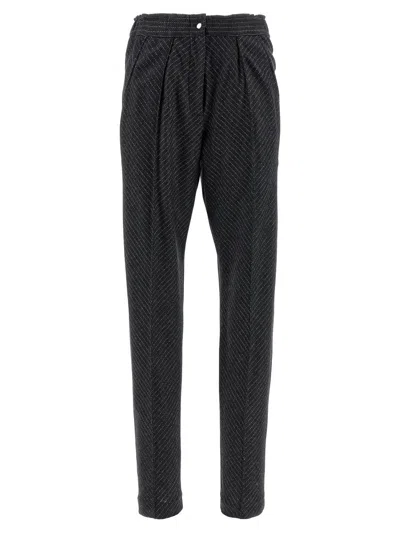 Isabel Marant Trousers With Pleated Front And Pockets In Blue