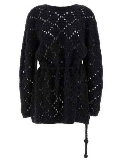 Isabel Marant Merida Boat-neck Mini Dress In Black