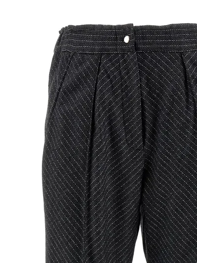 Isabel Marant Trousers With Pleated Front And Pockets In Blue