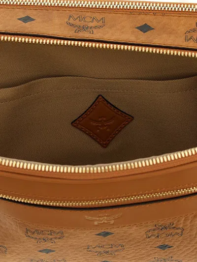Mcm Diamond Crossbody Bags Brown In Brown