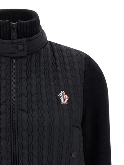 Moncler Tricot Cardigan In Black