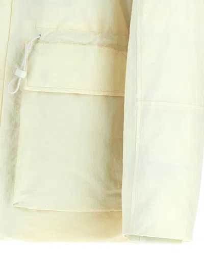 Laminar Hooded Down Jacket Puffer Jackets White In Yellow