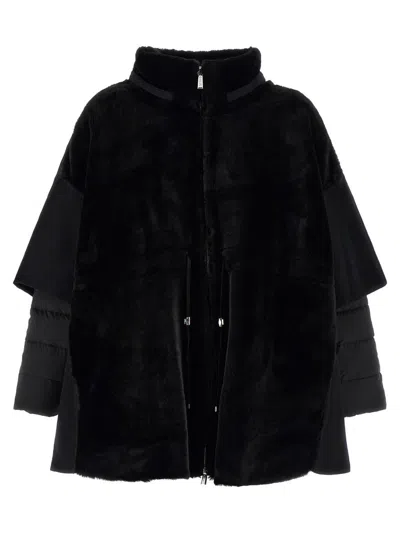 Moorer Down Jacket Modgi With Hood In Black