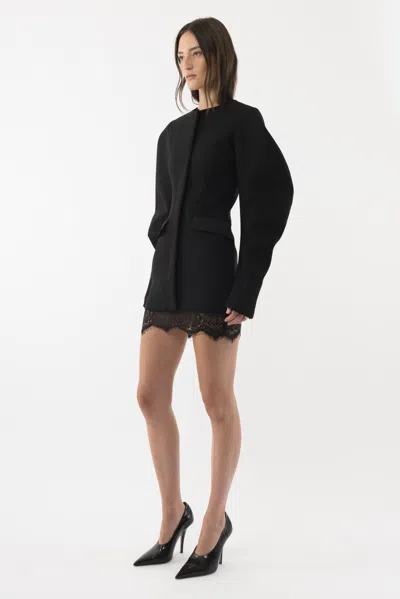 Arakii Sculpted Blazer Dress In Black