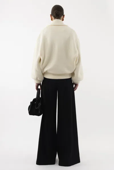 Arakii Knitted Bomber In White