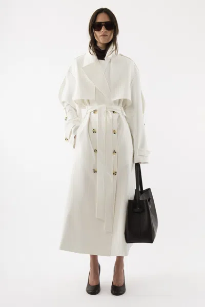 Arakii Halo Trenchcoat In White