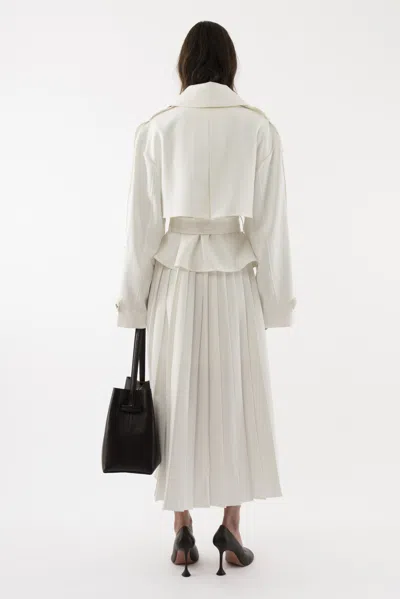 Arakii Halo Trenchcoat In White