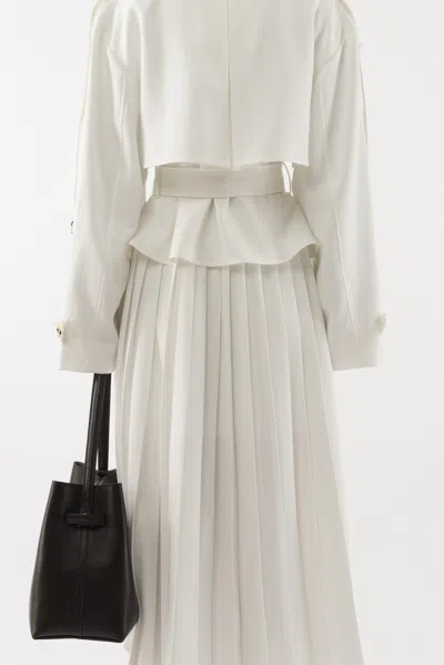 Arakii Halo Trenchcoat In White