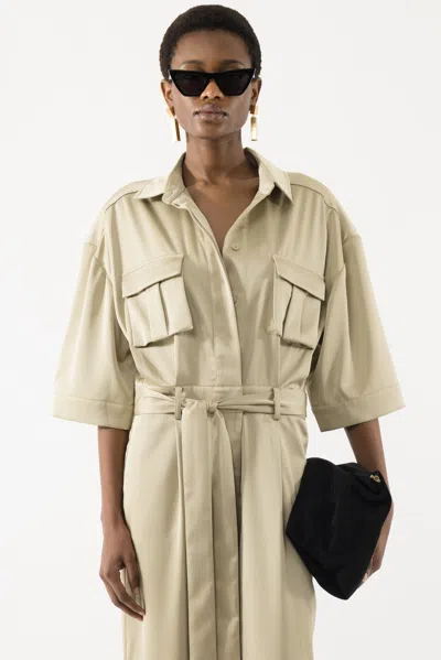 Arakii Short Sleeve Jumpsuit In Green