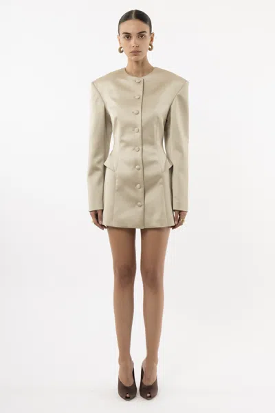 Arakii Silouh Button Blazer In Green