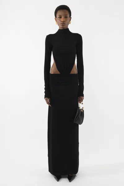 Arakii Jersey Maxi Dress In Black