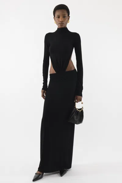Arakii Jersey Maxi Dress In Black