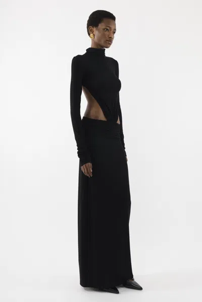 Arakii Jersey Maxi Dress In Black