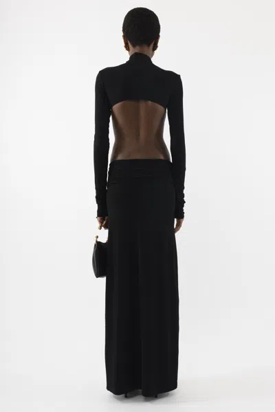 Arakii Jersey Maxi Dress In Black