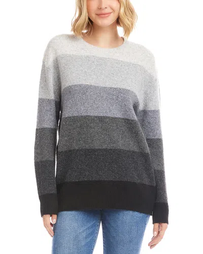 Karen Kane Ombre Striped Sweater In Multi