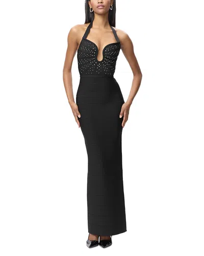 Herve Leger The Reina Gown In Black
