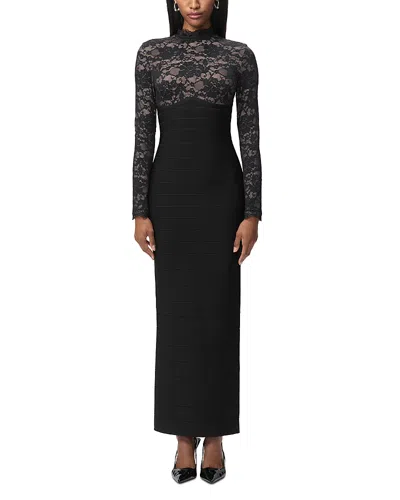 Herve Leger The Maisie Gown In Black