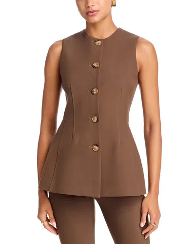 Veronica Beard Jessup Vest In Brown
