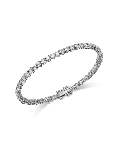Bloomingdale's Fine Collection Certified Lab Grown Diamond Tennis Bracelet In 14k White Gold, 5.0 Tcw In Metallic