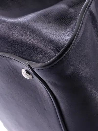 Pre-owned Prada Twin Pocket Convertible Leather Medium Tote Bag In Blue