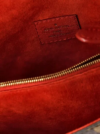 Pre-owned Louis Vuitton Victoire Handbag Monogram Canvas And Leather Shoulder Bag In Brown