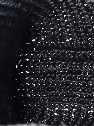 Pre-owned Prada Logo Raffia Small Tote Bag In Black