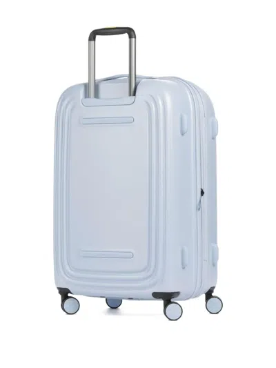 Mandarina Duck Medium Logoduck Embossed Luggage In Blue